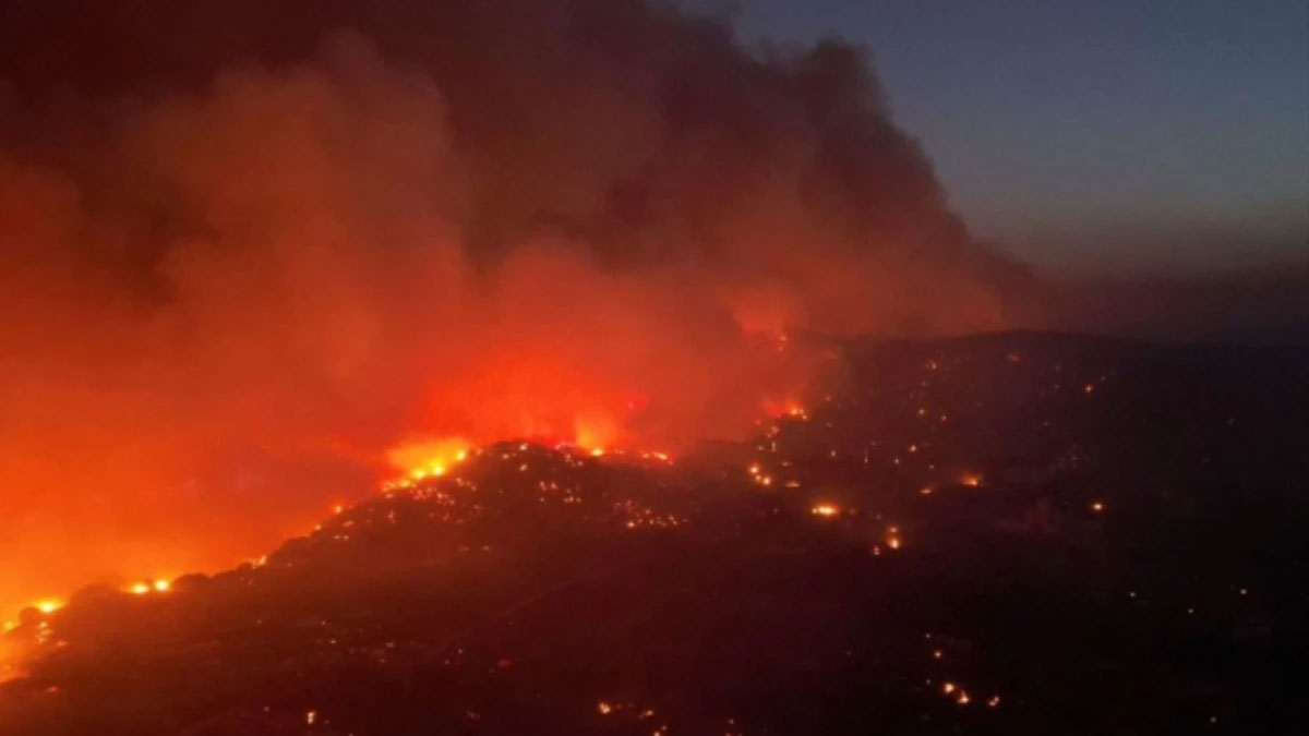 Son 20 yılın en büyük orman yangını: Komşuda 720 bin dönümün üzerinde alan kül oldu
