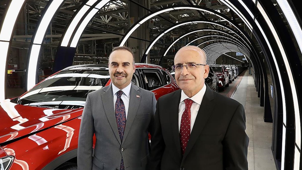 Bakan Şimşek'ten Togg fabrikası paylaşımı: Gerçekten çok etkileyici