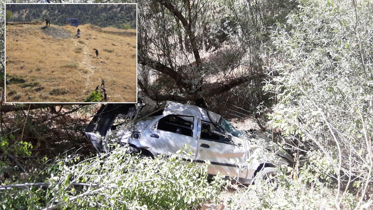 Adana'da 'navigasyon' kazası: Otomobil uçurumdan devrildi