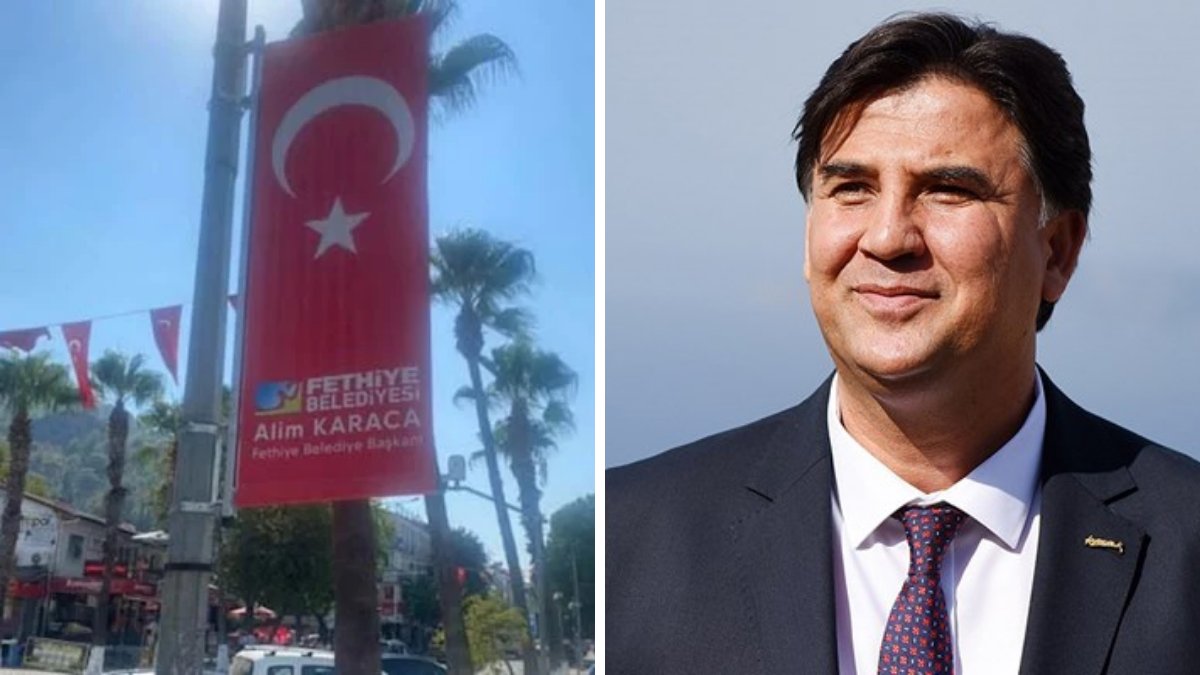Fethiye Belediye Başkanı’na 'bayrak' soruşturması