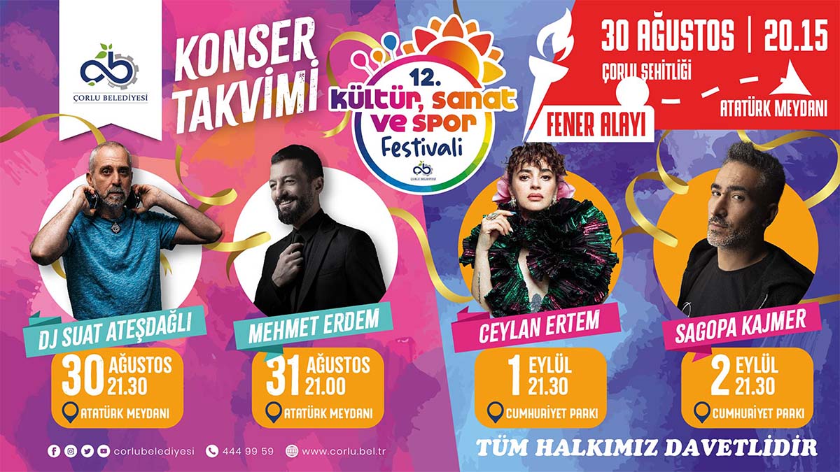 12. Kültür, Sanat ve Spor Festivali başlıyor
