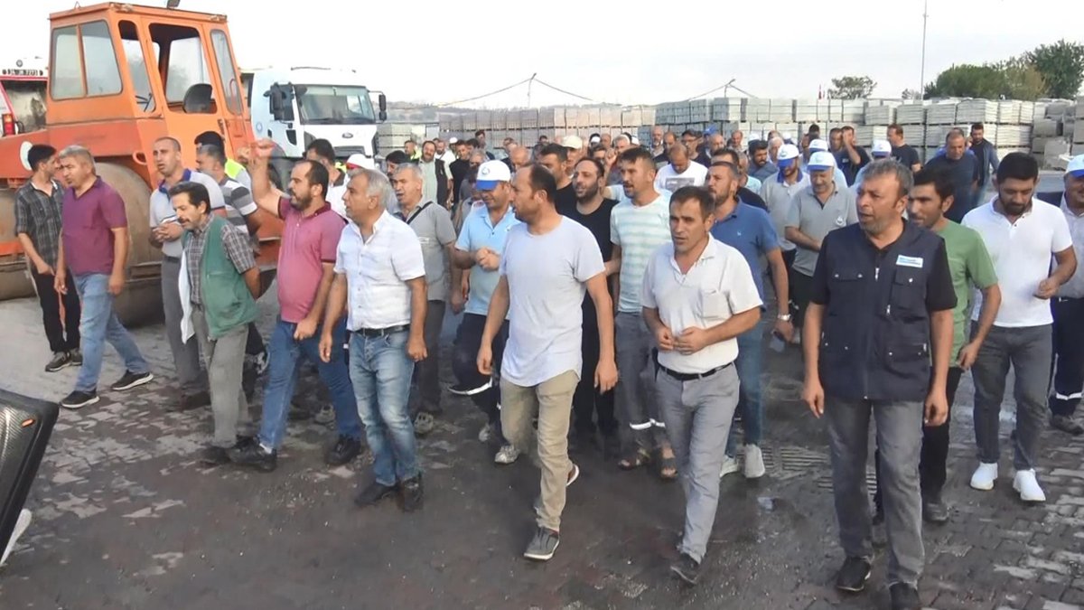 Avcılar Belediyesi işçileri eylemde: İşiler 12 bin lira ile geçinmek zorunda bırakılıyor