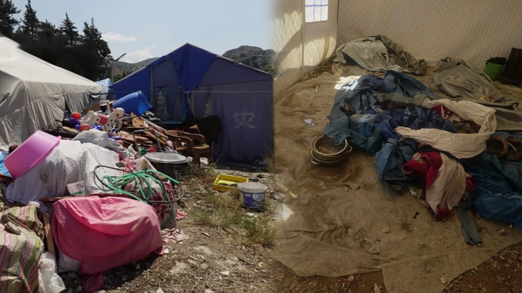 Kış gelmeden felaket geldi: Depremzedelerin çadırları su içinde