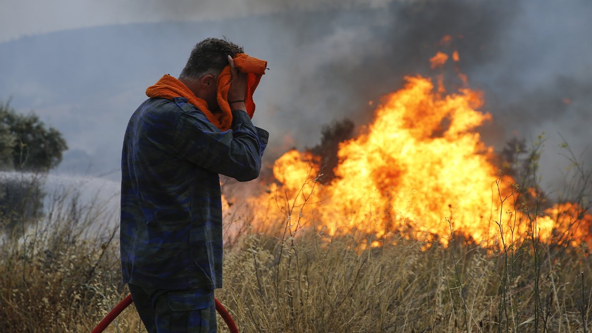 Önce şiddetli rüzgar şimdi yoğun duman! Komşu 13 gündür yanıyor