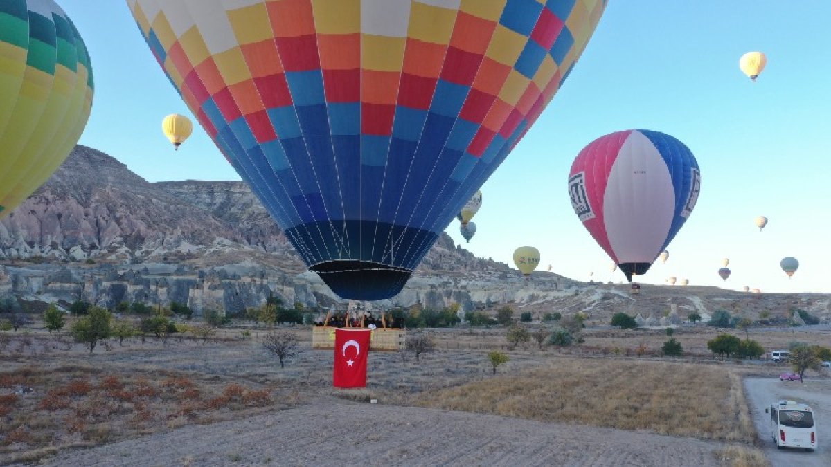 Kapadokya'da sıcak hava balon turları ertelendi