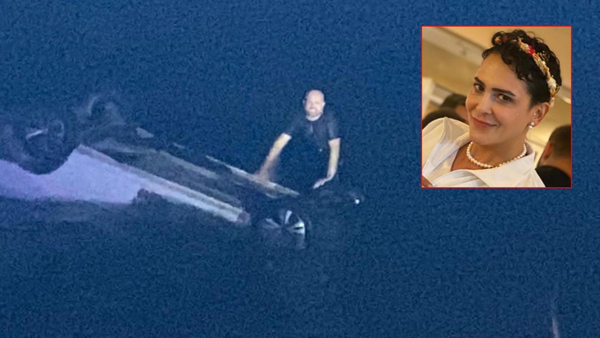 Otomobil 8 metre yükseklikten denize düştü: 1 ölü 1 yaralı