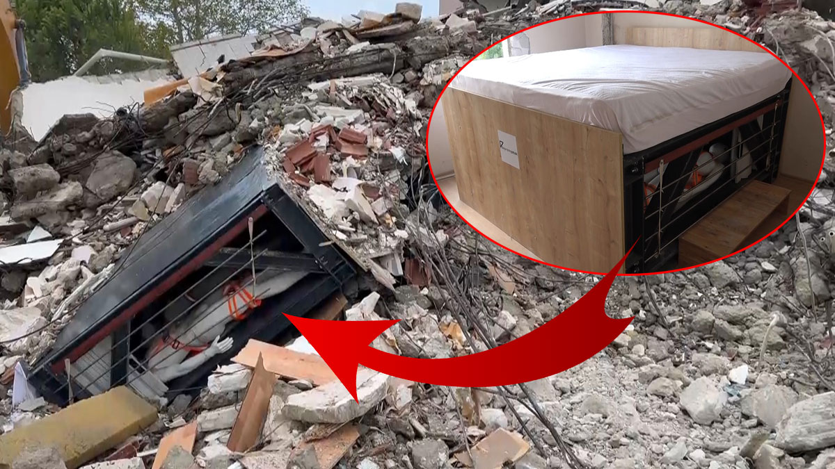 Bu deprem yatağı hayat kurtaracak! Enkaz altında iki kişiyi iki hafta boyunca hayatta tutabiliyor