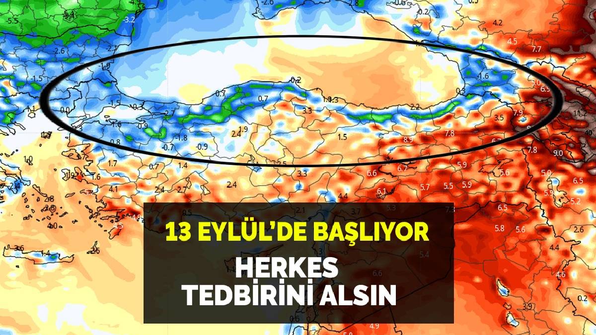 13 Eylül'de başlıyor! Kırklareli, İstanbul, Kocaeli, Zonguldak, Samsun, Ordu, Trabzon, Rize...Meteoroloji'den hazır olun uyarısı