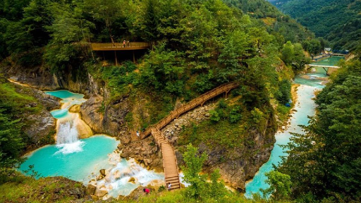 Ormanların arasına gizlenen bir vaha! Kalabalıktan uzak huzur dolu… Arabaya atlayan soluğu orada alıyor