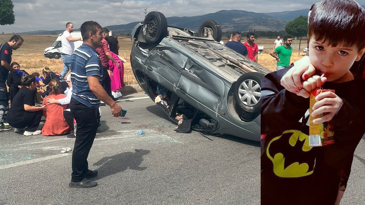 Amasya'da iki araç kavşakta çarpıştı: Feci kazada Minik Yunus Emre kurtarılamadı