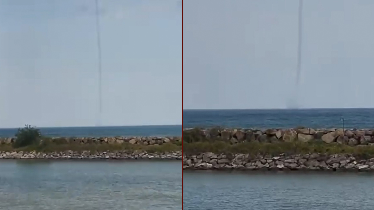 Ordu'da hortum paniği: Kameralara yansıdı