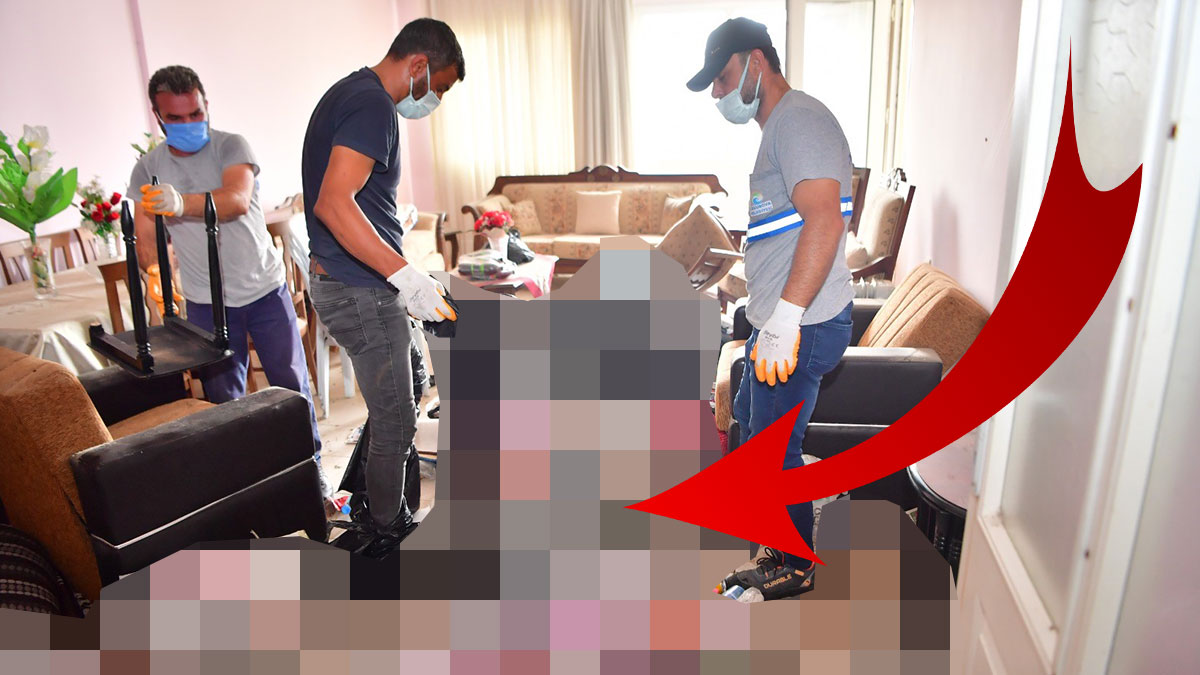 Böceklerin istila ettiği apartmana giren belediye ekibi, o dairenin kapısını açınca dili tutuldu!