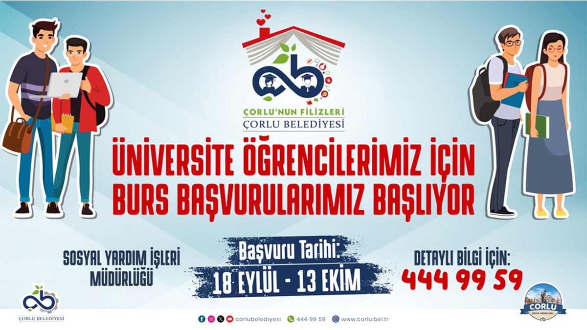 “Çorlu’nun Filizleri” için yeni burs başvuru dönemi başlıyor