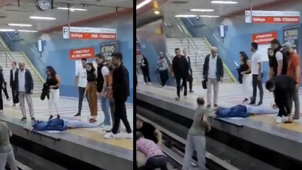 Kızılay metrosunda korku dolu anlar