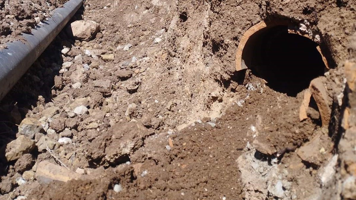 Alt yapı çalışması sırasında tarihi su kanalı bulundu