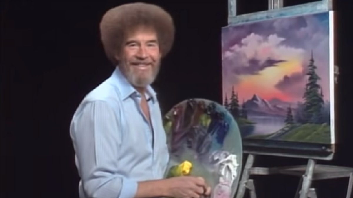 Sevilen ressam Bob Ross'un canlı yayındaki ilk tablosuna rekor fiyat