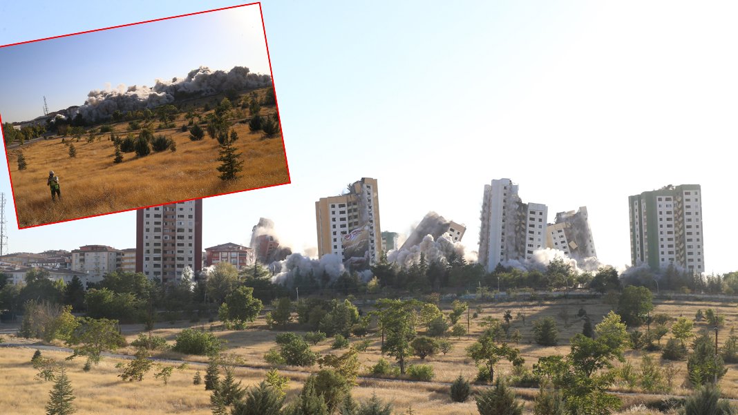 Dünya'da tek patlayıcı ile en büyük yıkım: Malatya'da 15 katlı 9 bina böyle yıkıldı