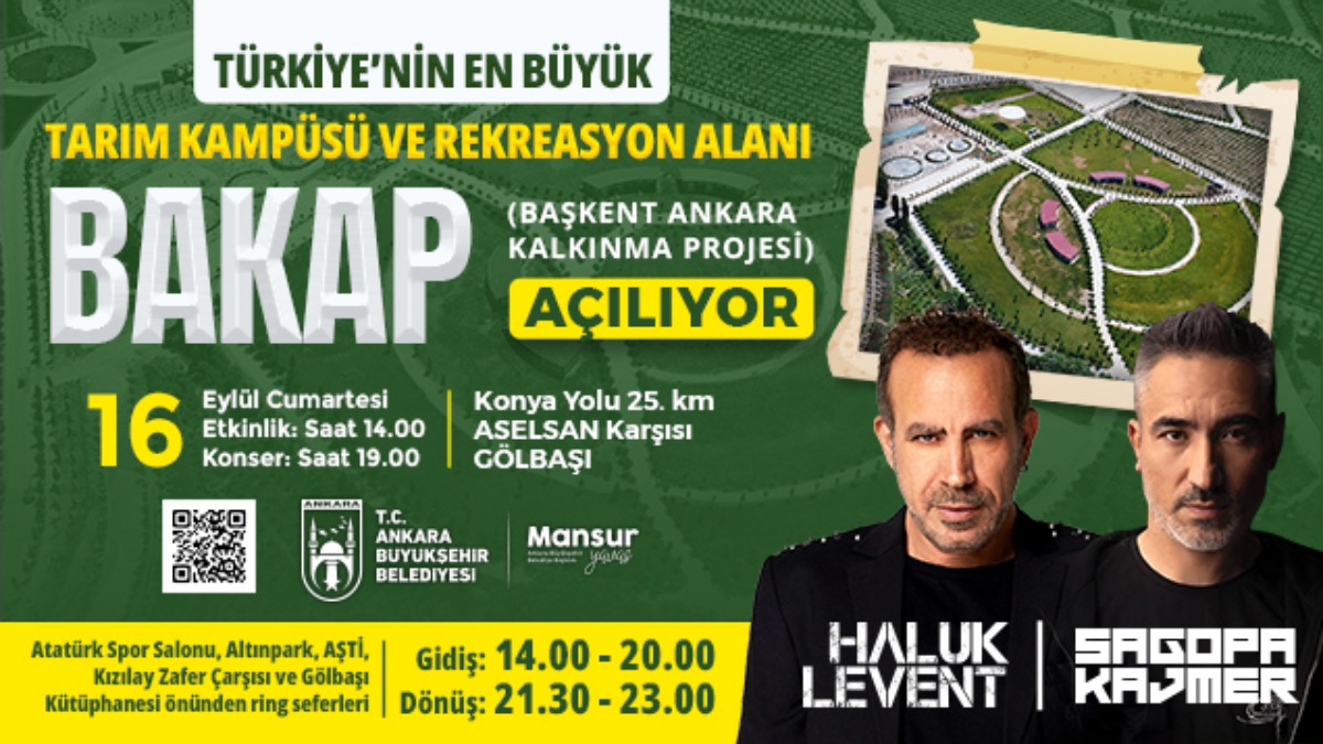 Türkiye’nin en büyük tarım kampüsü ve rekreasyon alanı açılıyor