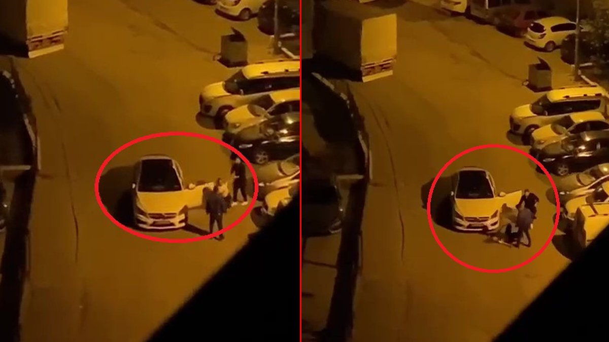 Sokak ortasında kadına şiddet! Eşine tokat atarak bayılttı