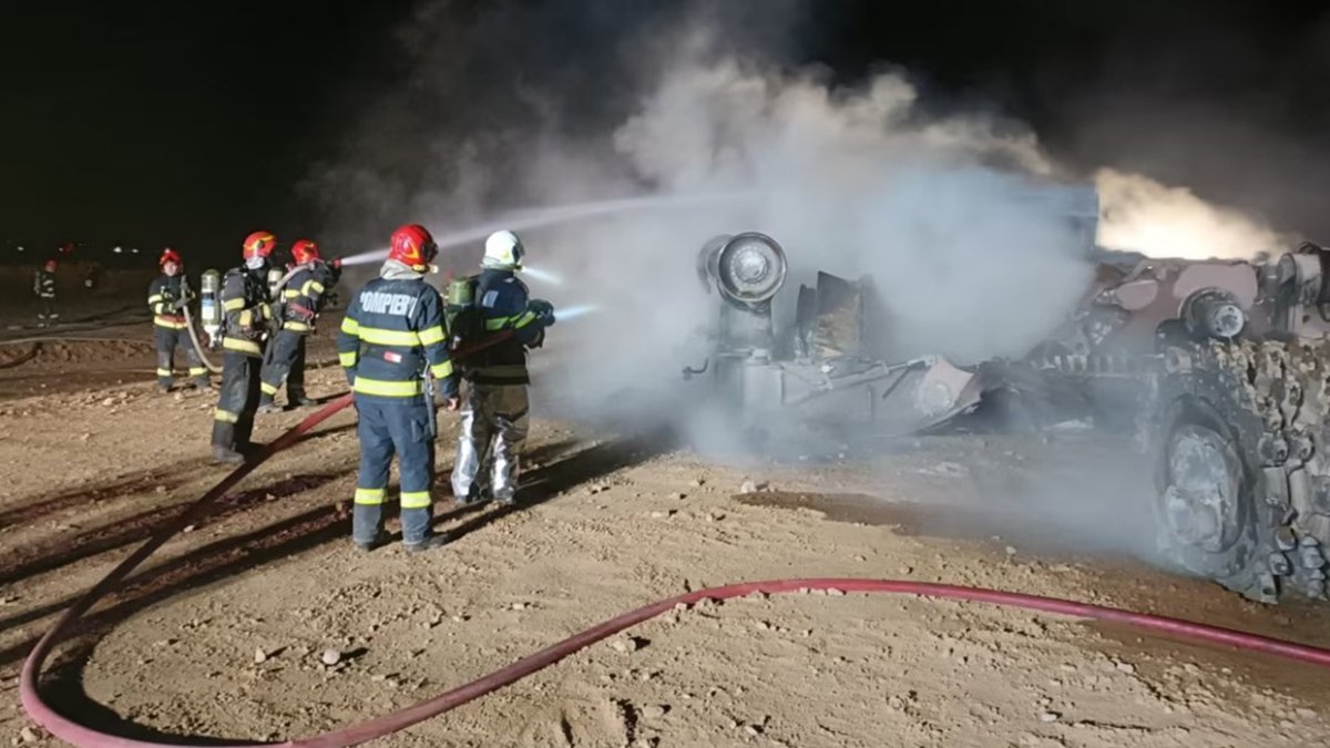 Ölü ve yaralılar var: Romanya'da otoyol inşaatında gaz patlaması ve yangın