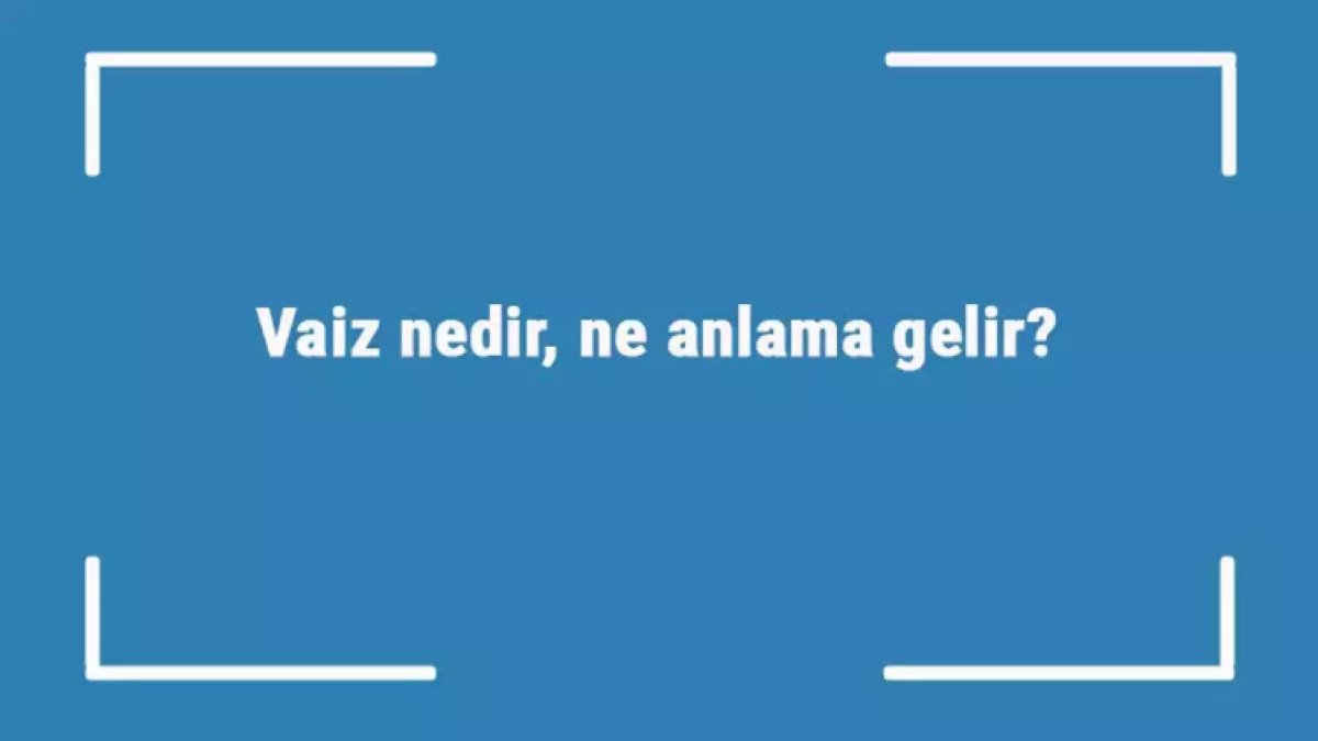 Vaiz Nedir: Türkçe'de Vaizlik Mesleği ve Görevleri