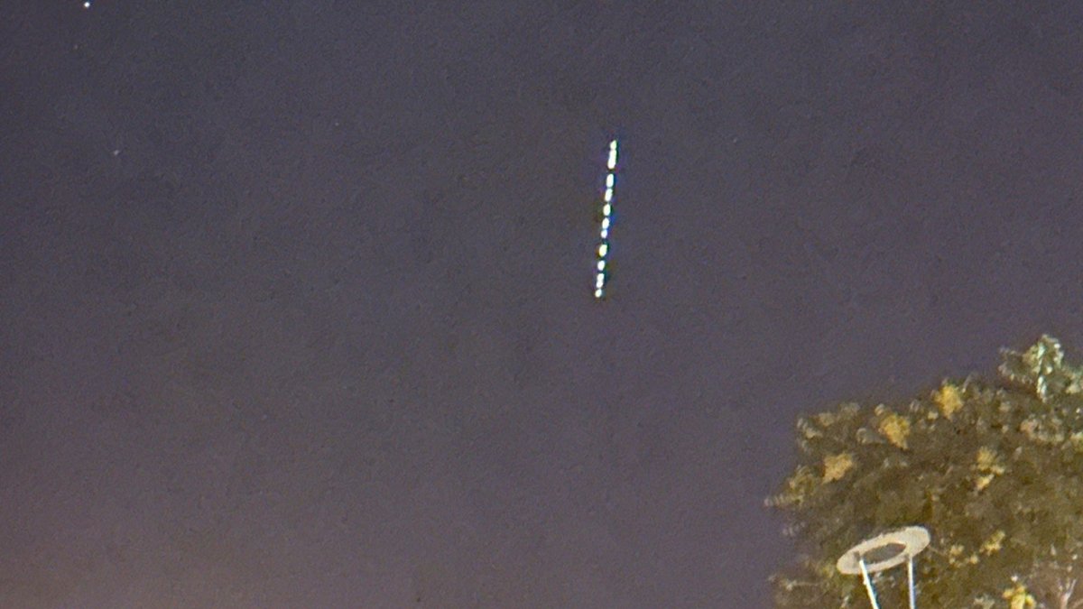 Starlink uyduları Erzincan semalarında