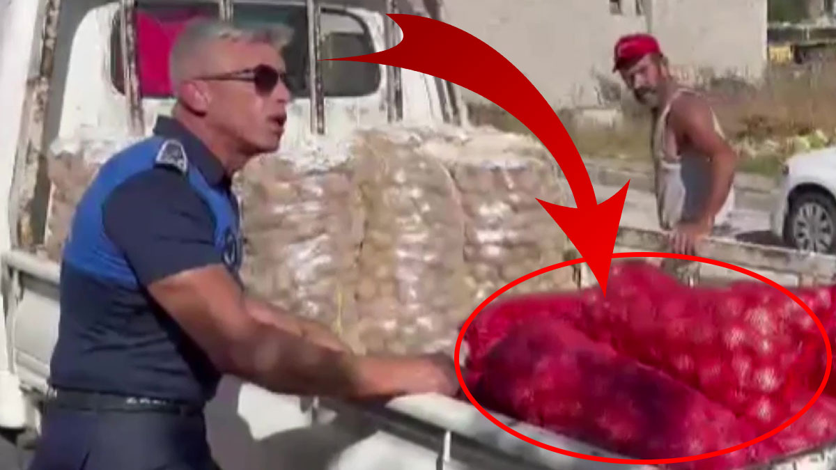 Seyyar satıcıdan şüphelenen zabıta, soğan çuvallarını tartınca şaştı kaldı! Gerçek ortaya çıktı, meğer sokak sokak...