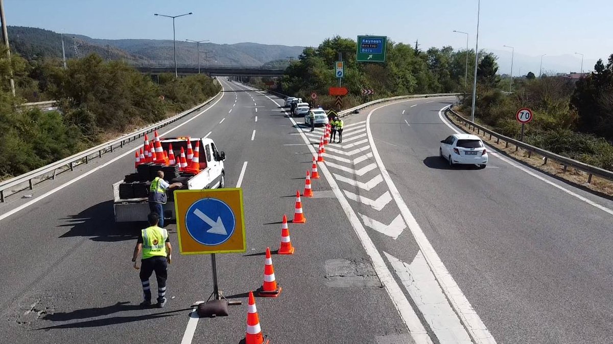 Kaynaşlı-Abant arası Ankara yönü trafiğe kapatıldı