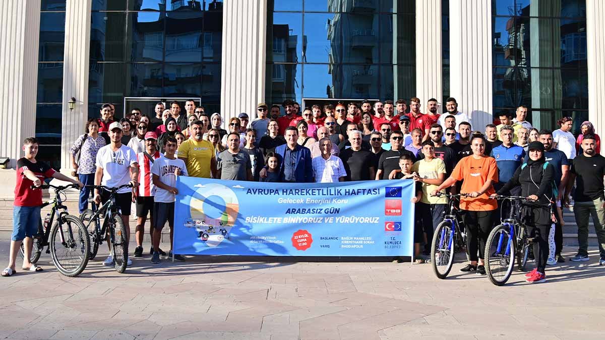 Kumluca Belediyesi 'Arabasız Gün' etkinliği için Rhodiapolis’e yürüdü