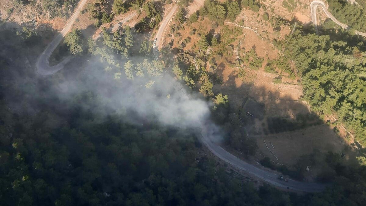 Muğla'daki orman yangını söndürüldü: 1 hektarlık alan küle döndü