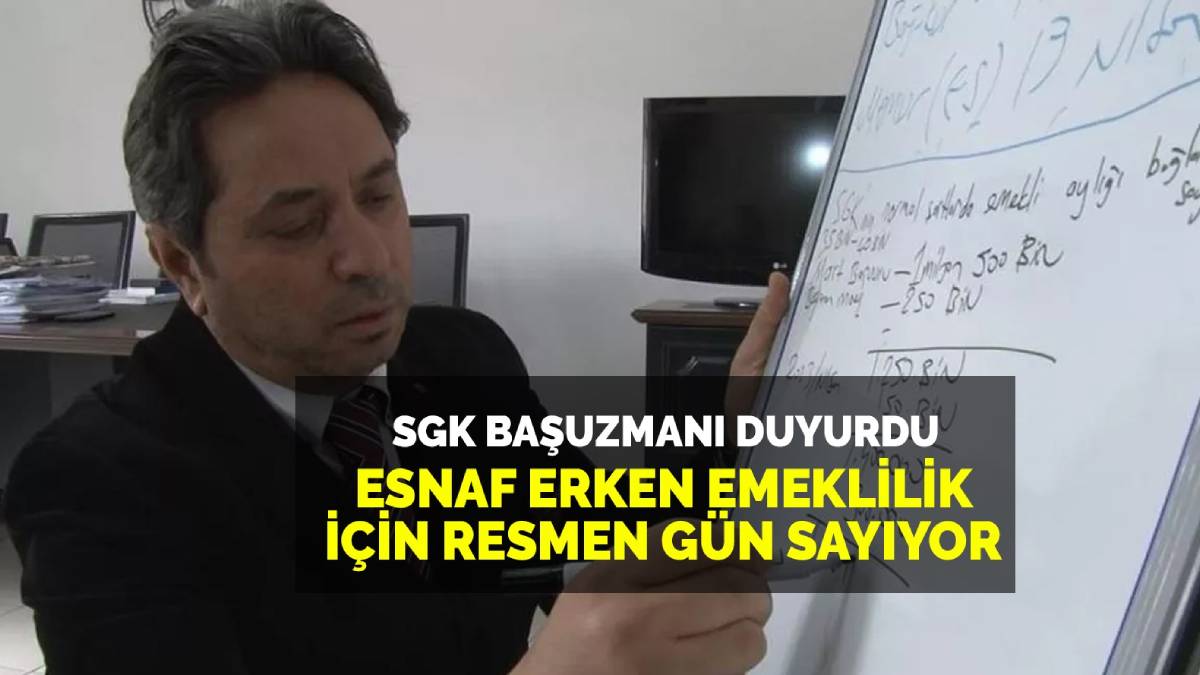 Binlerce esnaf erken emeklilik için günleri sayıyor! SGK Başuzmanı: O işi yapanlar erken emekli olamayacak