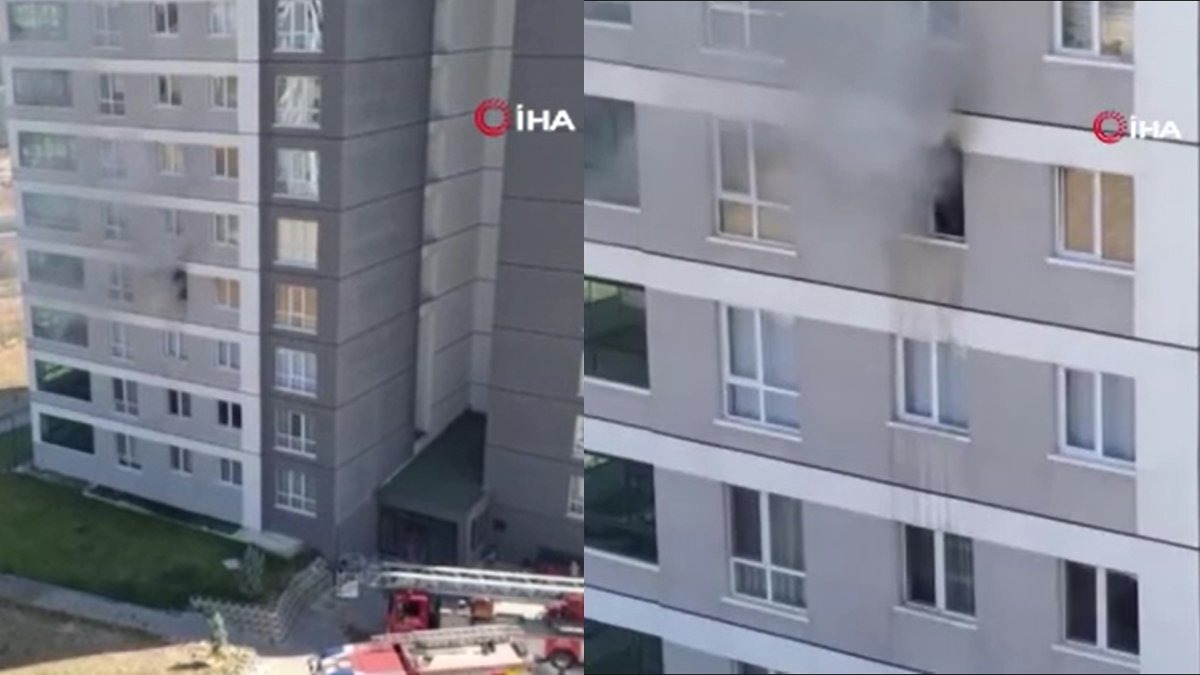 Ankara'daki bir apartmanda yangın paniği