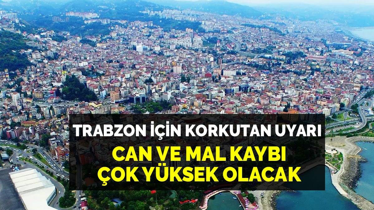 Prof. Dr. Osman Bektaş'tan Trabzon için son uyarı! Can ve mal kaybı çok yüksek olacak dikkat... Herkes önlemini alsın