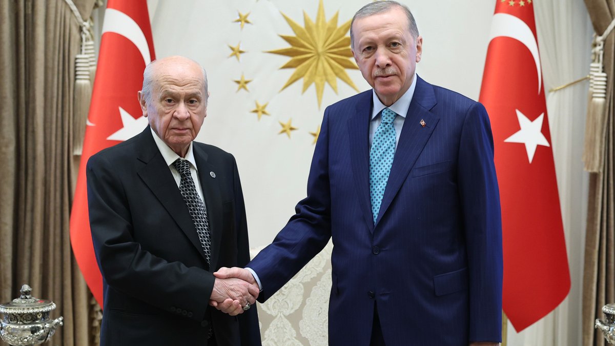 Erdoğan ve Bahçeli'den 45 dakikalık zirve