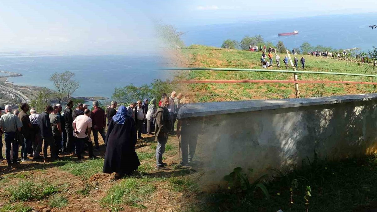 Deniz manzaralı mezar kavgası: Ne sıcak dinlediler, ne kalabalık