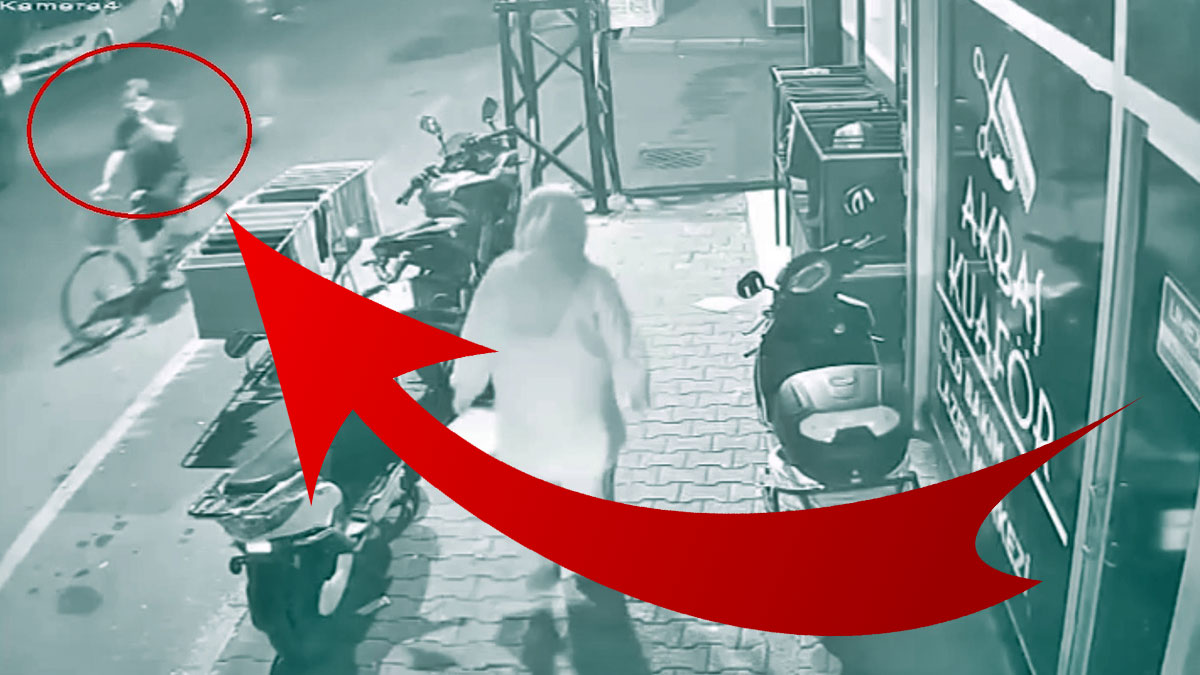 Az sonra başına geleceklerden habersiz ters yönde ilerliyordu, sonrasını kamera saniye saniye kaydetti!