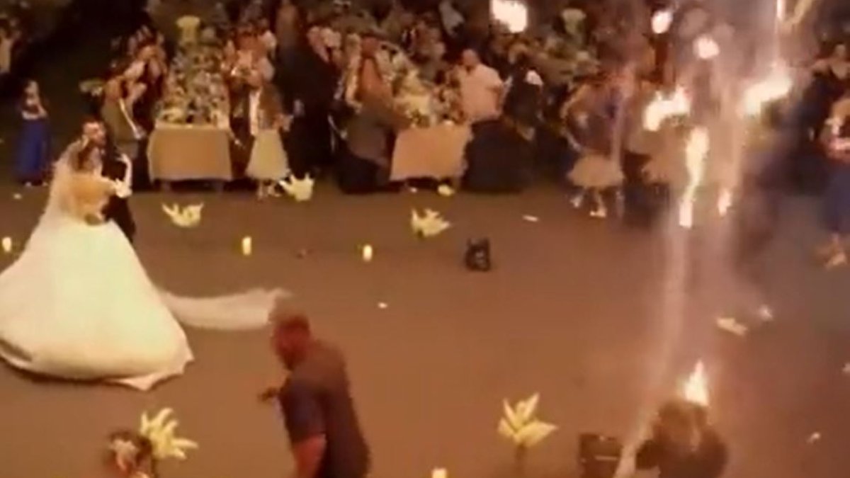 115 kişi yanarak hayatını kaybetmişti: Irak'ta düğünde yangın faciası kamerada