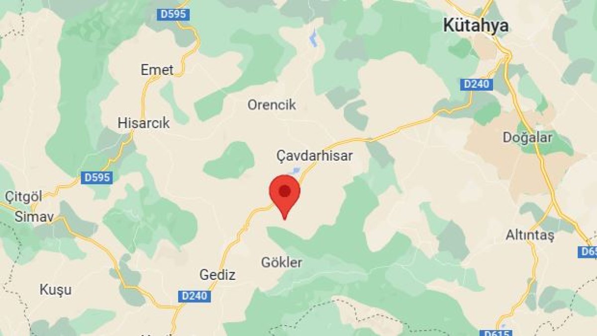 Kütahya'da 4 büyüklüğünde deprem