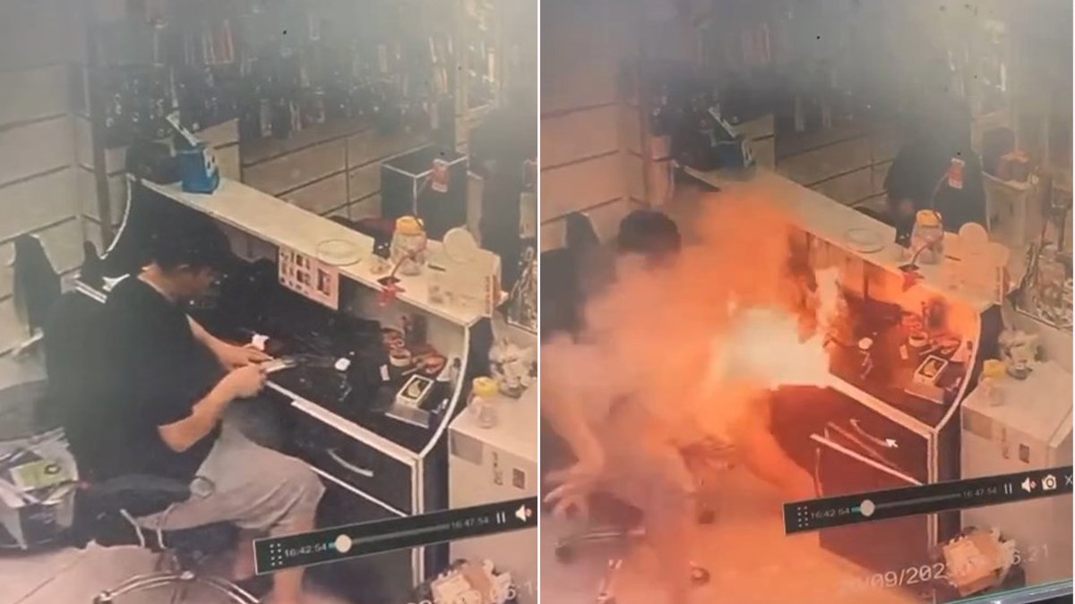 Cep telefonundaki tehlike: Bomba gibi patladı