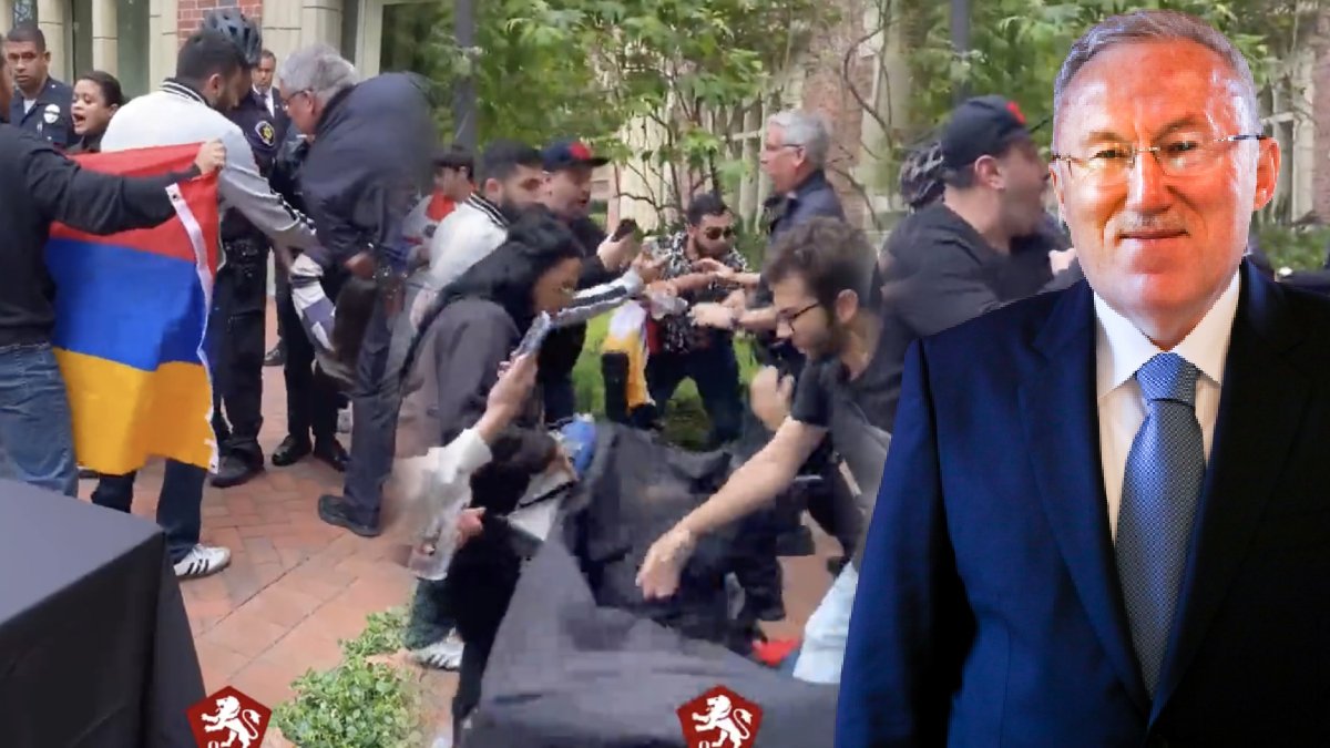 Üniversitede konuşma yapacaktı: Ermenilerden ABD Büyükelçisi Mercan'a saldırı girişimi