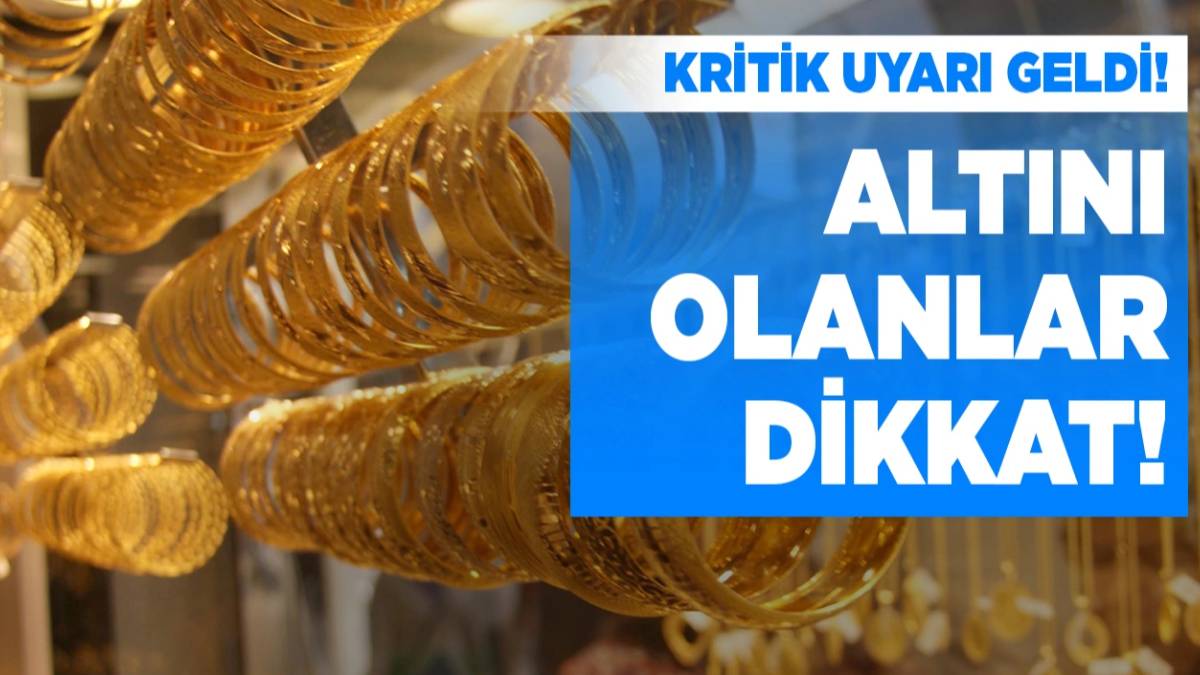 Gram altını olanların gözlerin fal taşı gibi açan açıklama! Piyasanın en yetkili ismi uyardı