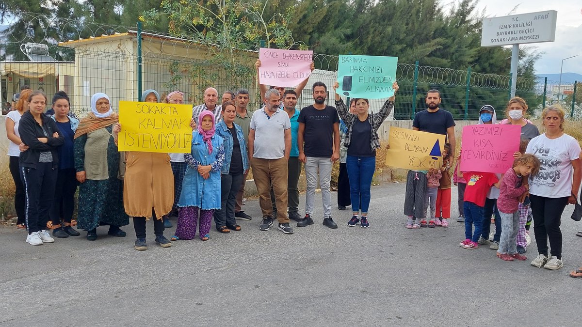 Konteyner kente kapatma tebligatı: Önce depremzede şimdi hayatzede olduk