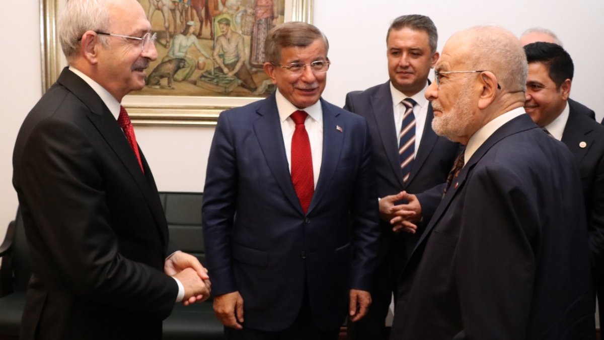 Karamollaoğlu ve Davutoğlu'ndan Kılıçdaroğlu'na ziyaret