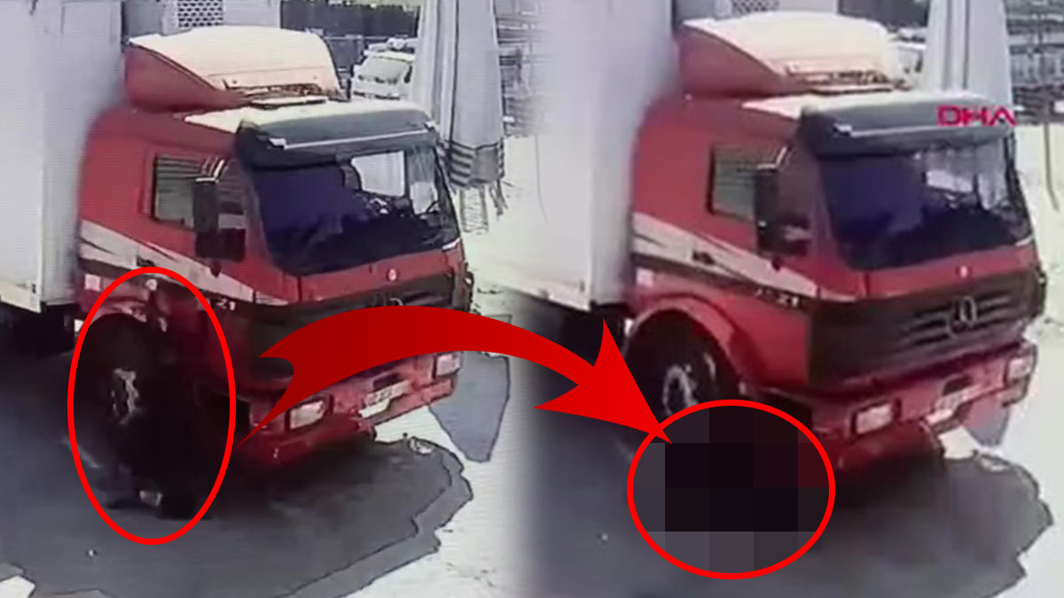 Kamyonun kapısına tutunup gitmek isterken feci şekilde öldü! Tüyler ürperten anlar anbean kamerada