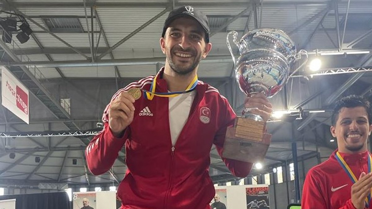 Eskrimde milli sporcu altın madalya kazandı