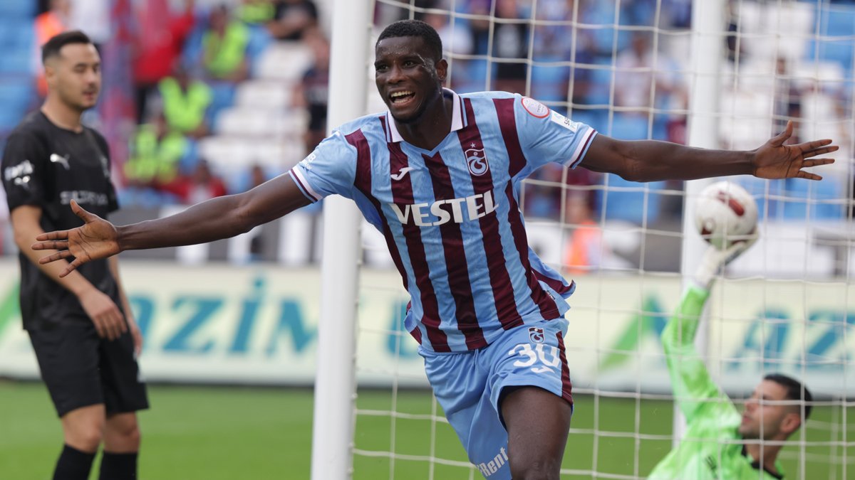 Trabzonspor'un 'Dev' golcüsü kariyerinin en iyi başlangıcını yaptı