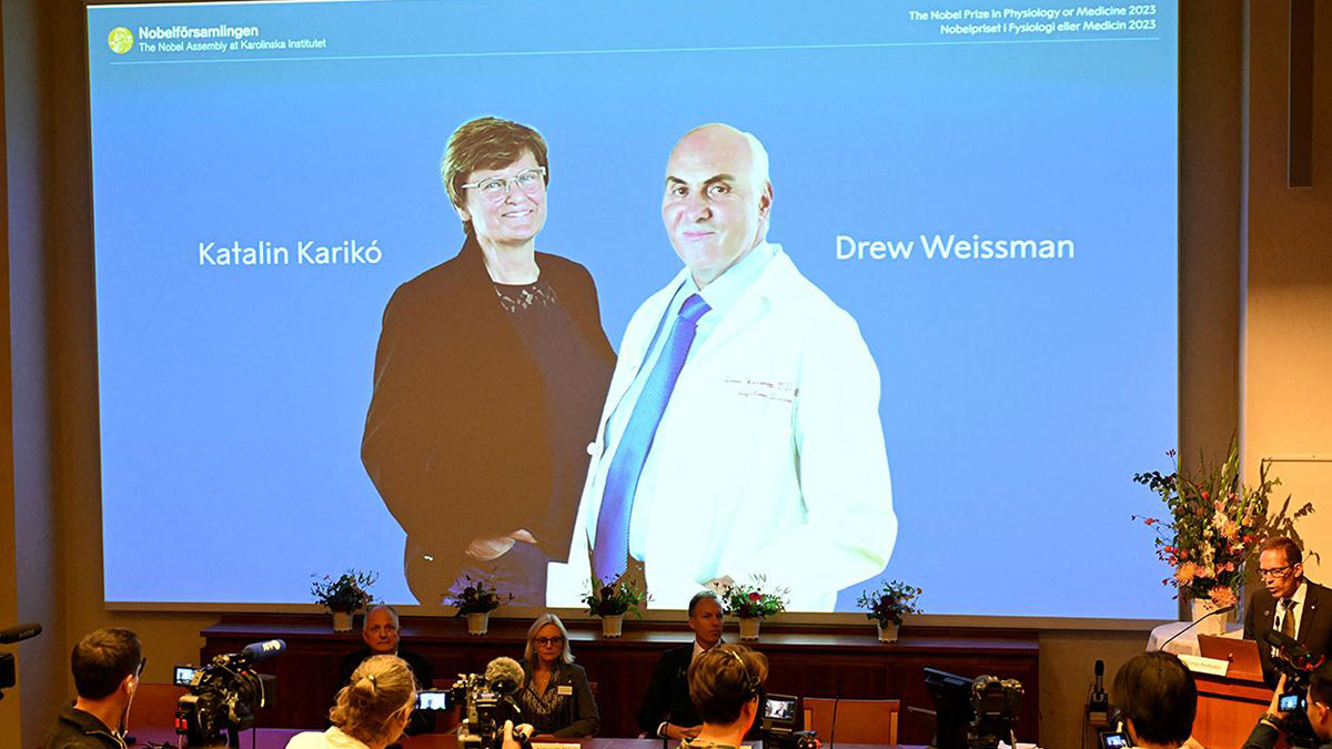 mRNA teknolojisinin geliştirilmesine katkı sunmuşlardı: Nobel Tıp Ödülü'nün sahipleri belli oldu
