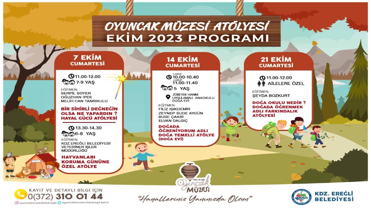 Oyuncak Müzesi ekim ayı atölye programı