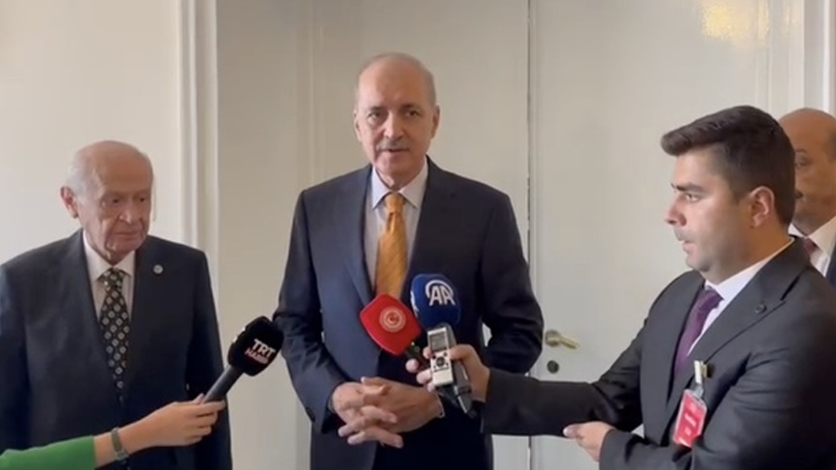 TBMM Başkanı Kurtulmuş'tan MHP lideri Bahçeli'ye ziyaret