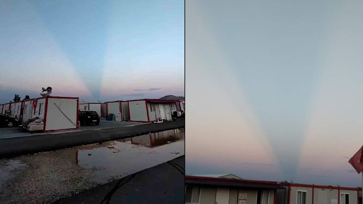 Kimse ne olduğunu anlamadı: Afet bölgesinde esrarengiz ışık!